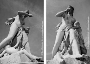 Les statues du Jardin des Tuileries, Médée, photos Hervé Bernard, 1996